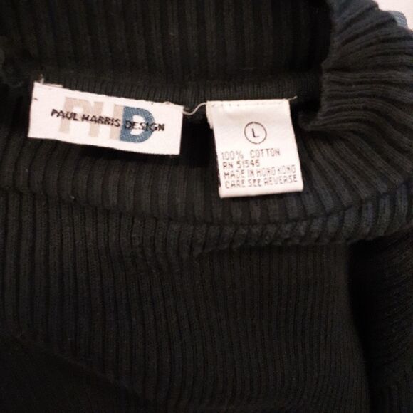 Vintage Paul Harris Design Black Embroidered Christmas Cardi… - Picture 3 of 5